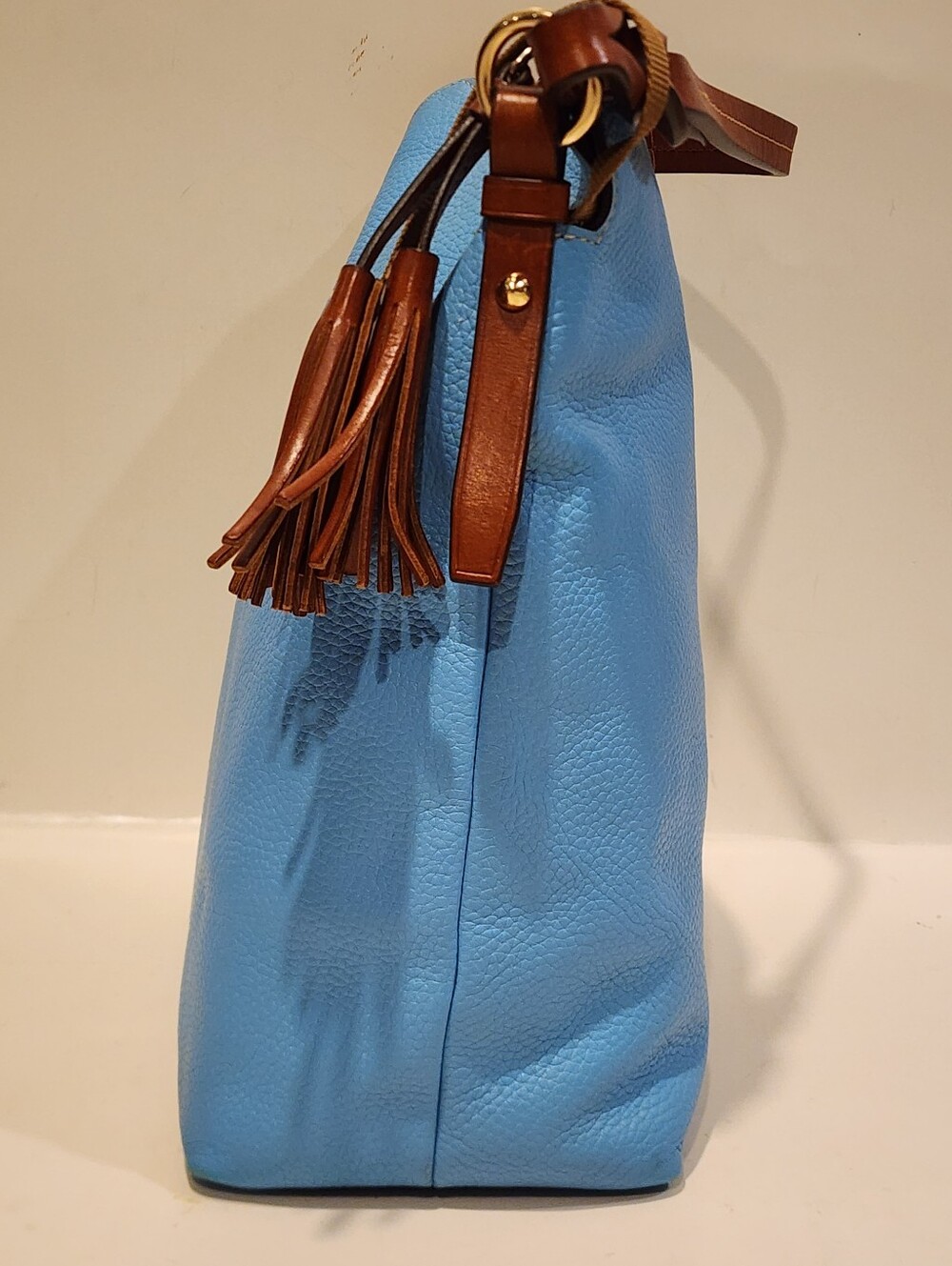 Dooney and Bourke Pebbled Leather Large Shlouder Bag Satchel - Picture 5 of 16